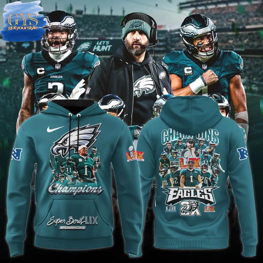 Philadelphia Eagles Champions Super Bowl LIX Special Edition Hoodie
