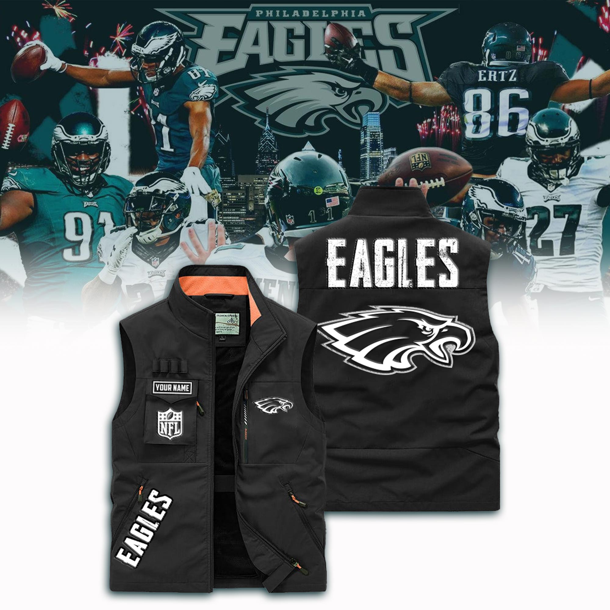Philadelphia Eagles   Frock Vest