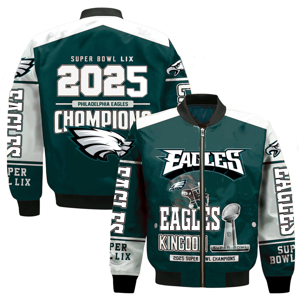 Philadelphia Eagles Super Bowl 2025 Champions Bomber Jacket
