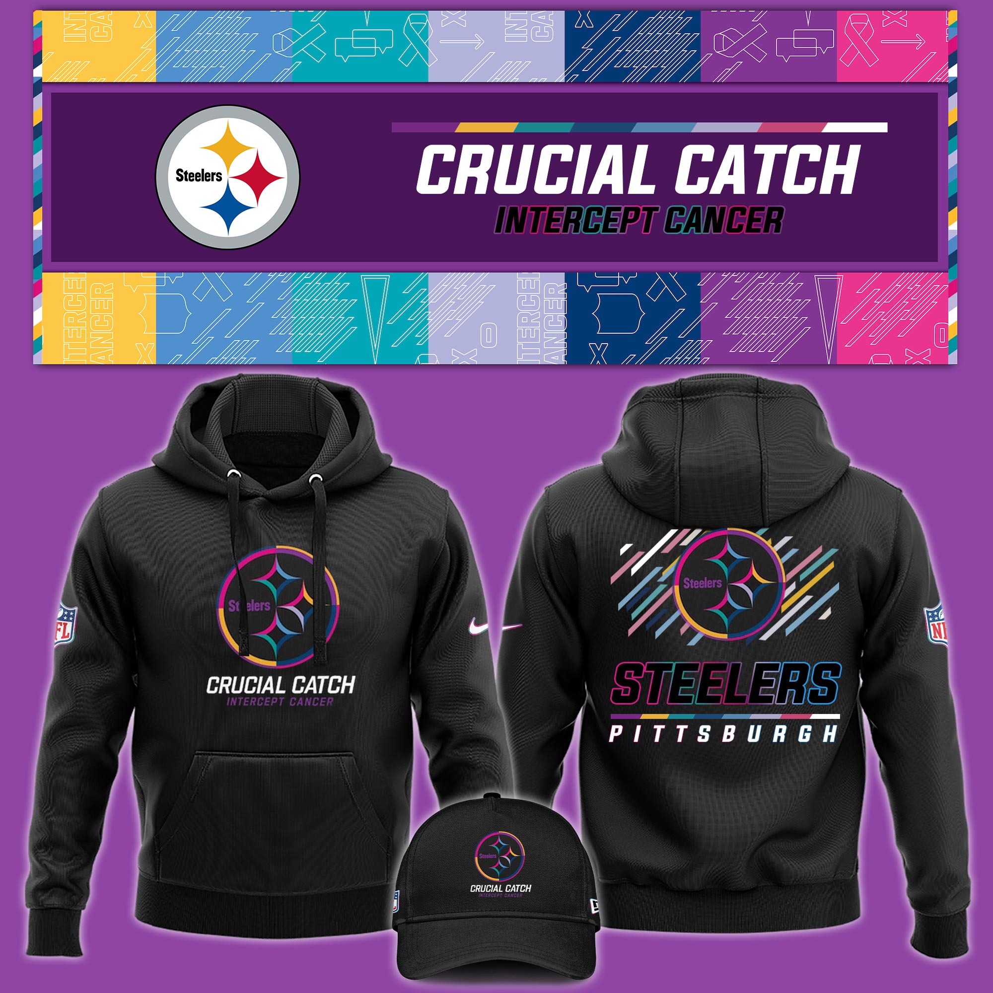 Pittsburgh Steeler Crucial Catch Hoodie