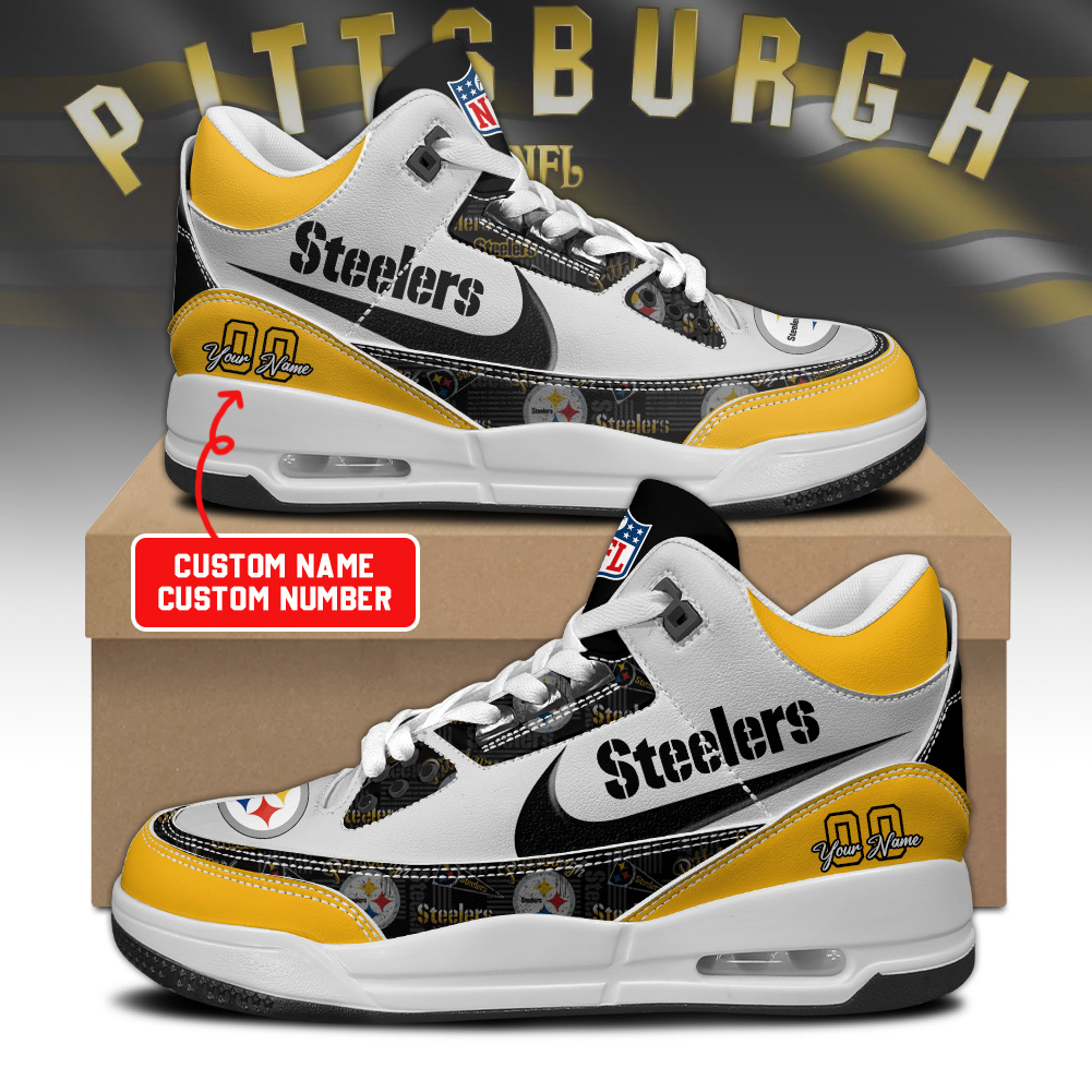 Pittsburgh Steeler Personalized Shoes