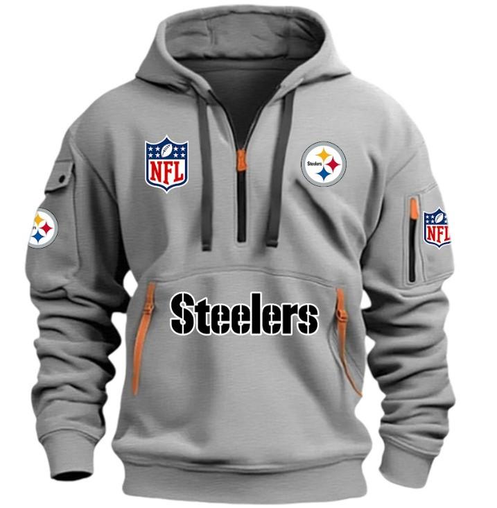 Pittsburgh Steelers - HOODIE HALF ZIPPER - QTA405111350