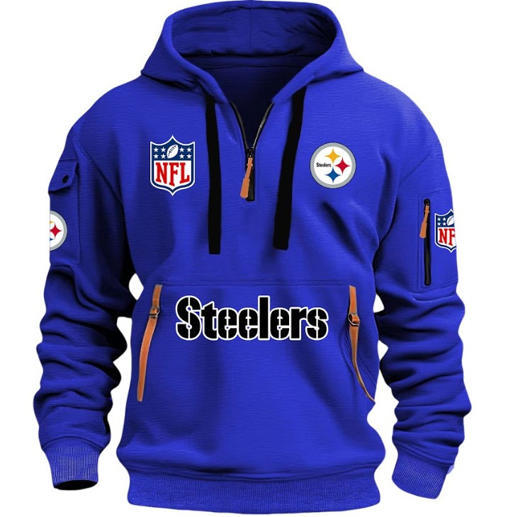 Pittsburgh Steelers - HOODIE HALF ZIPPER - QTA405111350