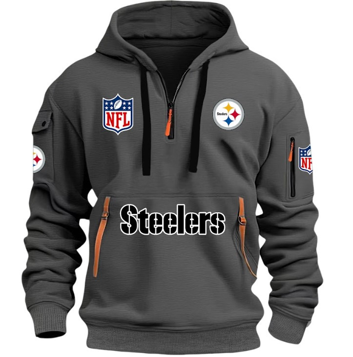 Pittsburgh Steelers - HOODIE HALF ZIPPER - QTA405111350