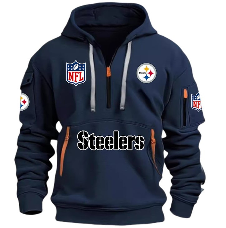 Pittsburgh Steelers - HOODIE HALF ZIPPER - QTA405111350