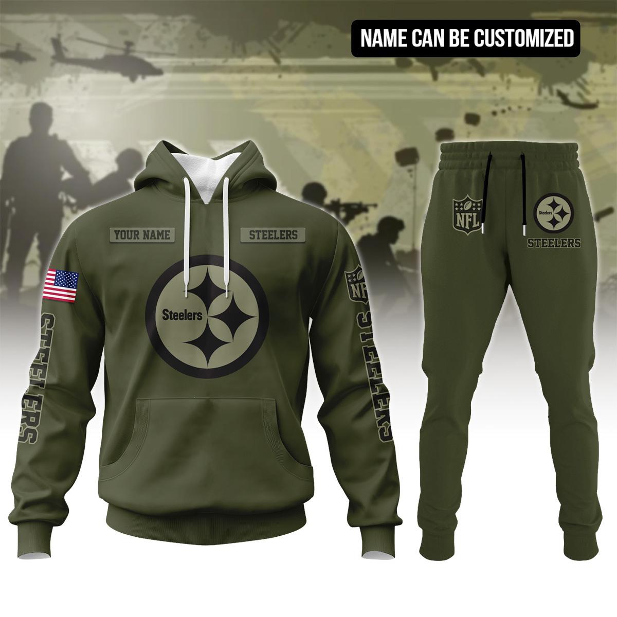 Pittsburgh Steelers Personalized Veteran Hoodie SP1711202303ID06DS09
