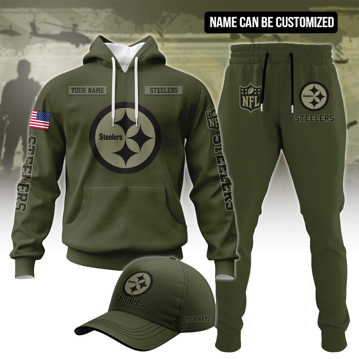 Pittsburgh Steelers Personalized Veteran Hoodie SP1711202303ID06DS09