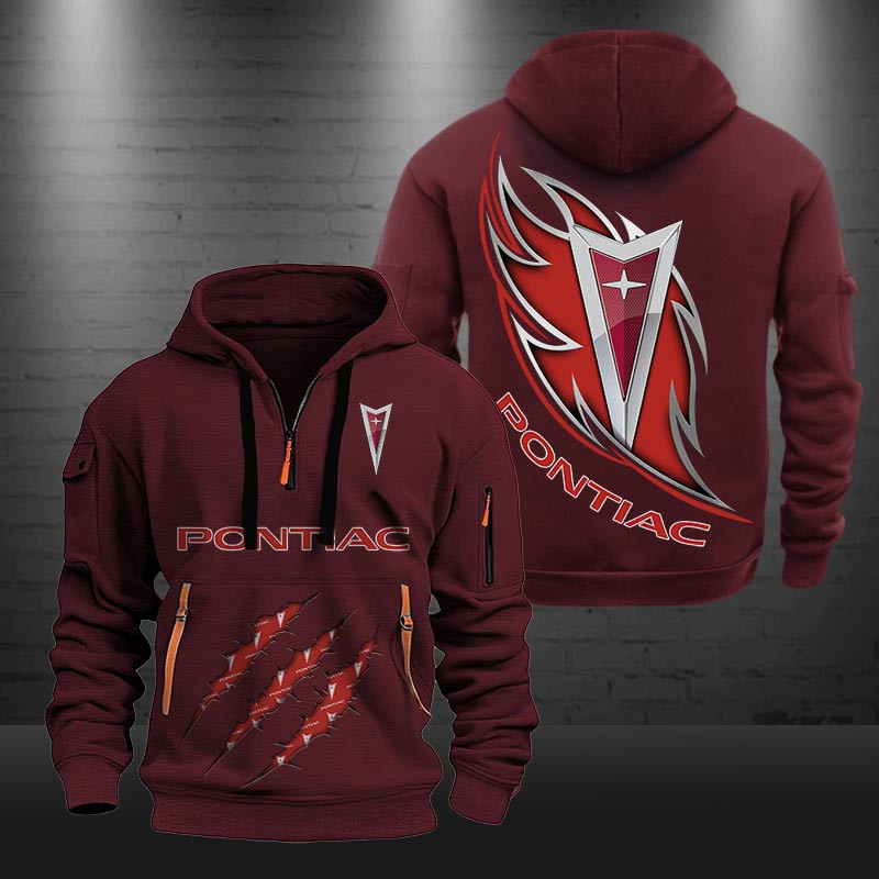 Pontiac New Zip Hoodie 0471 Multicolor
