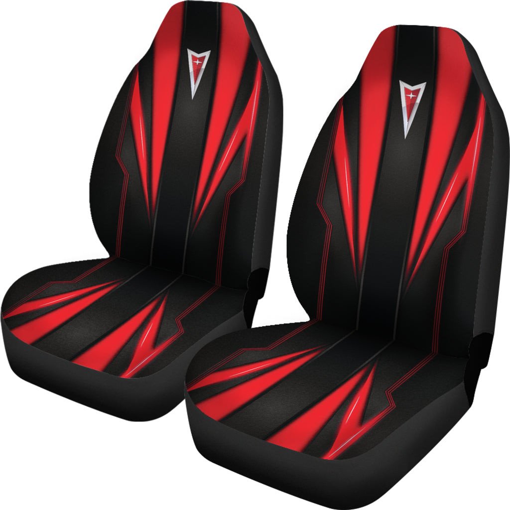 Pontiac Red Logo Car Seat Covers Metal Abstract Ph220913-07