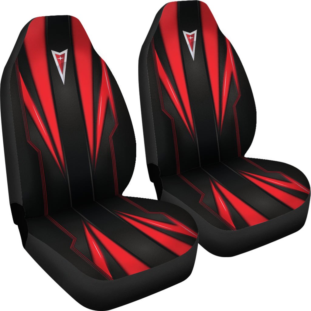 Pontiac Red Logo Car Seat Covers Metal Abstract Ph220913-07