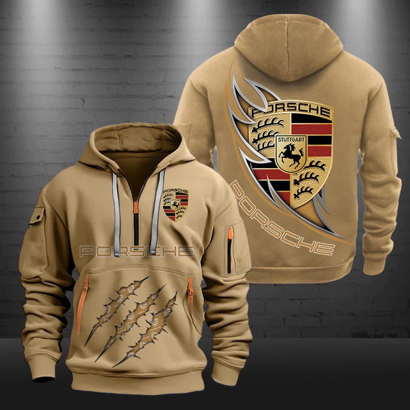 Porsche New Zip Hoodie 0473 Multicolor