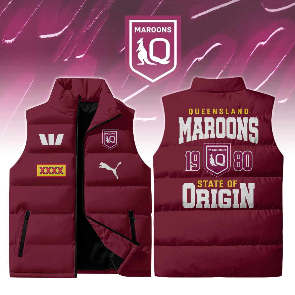 Queensland Maroons 2D Cotton Vest Design Limited