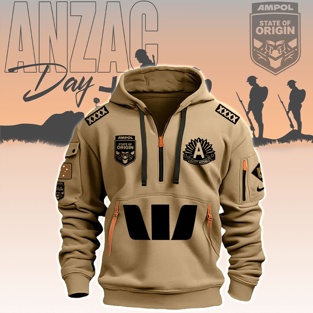 Queensland Maroons Anzac Day New Hoodie