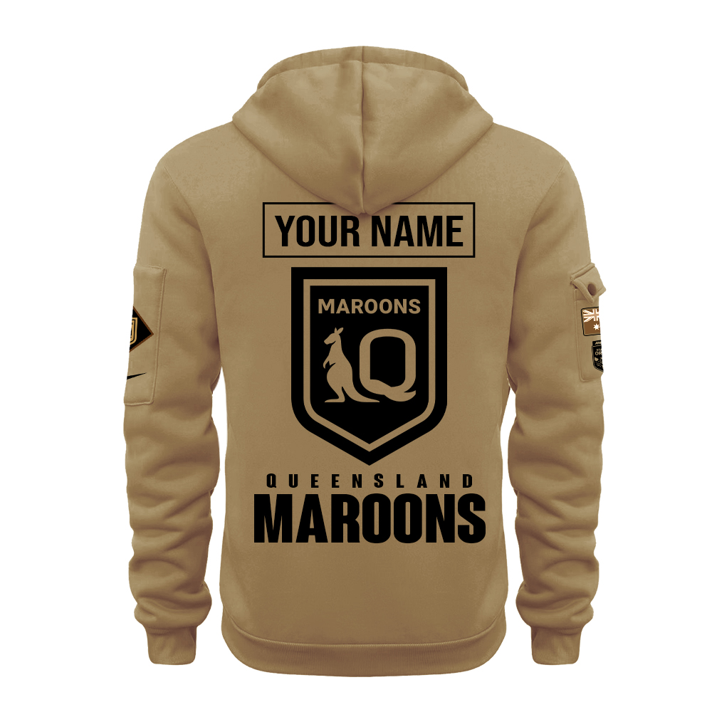 Queensland Maroons Anzac Day New Hoodie