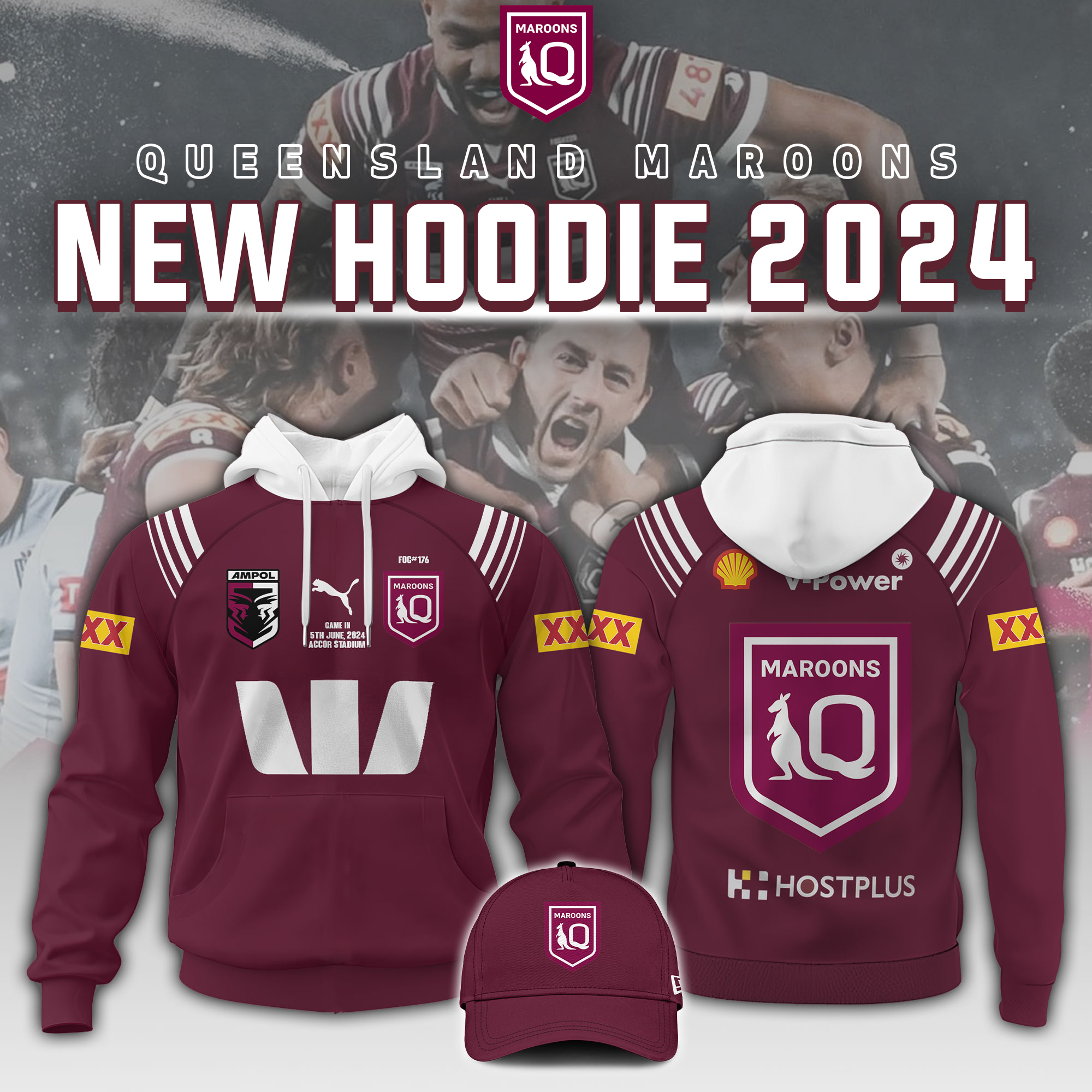 Queensland Maroons Hoodie