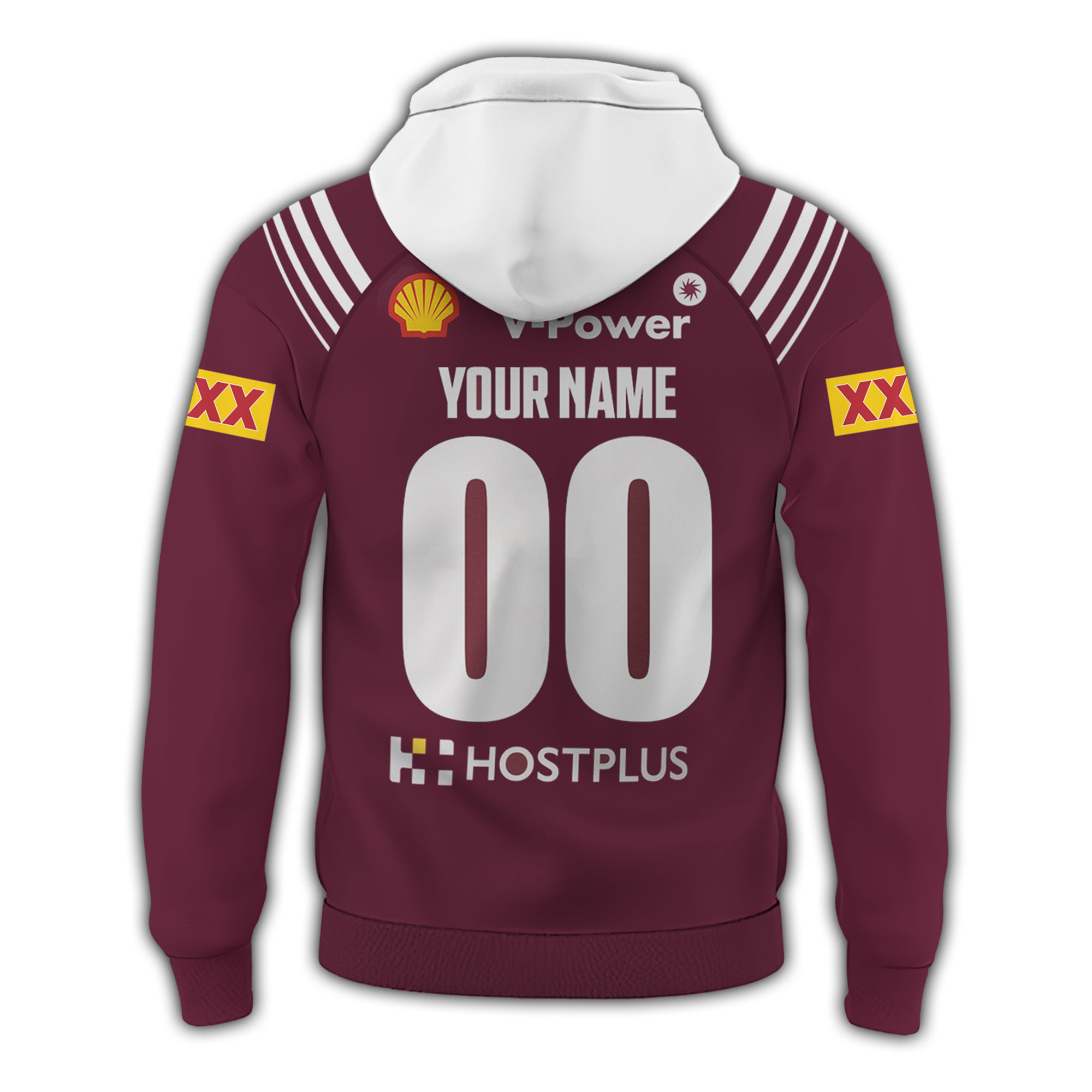 Queensland Maroons Hoodie Personalized