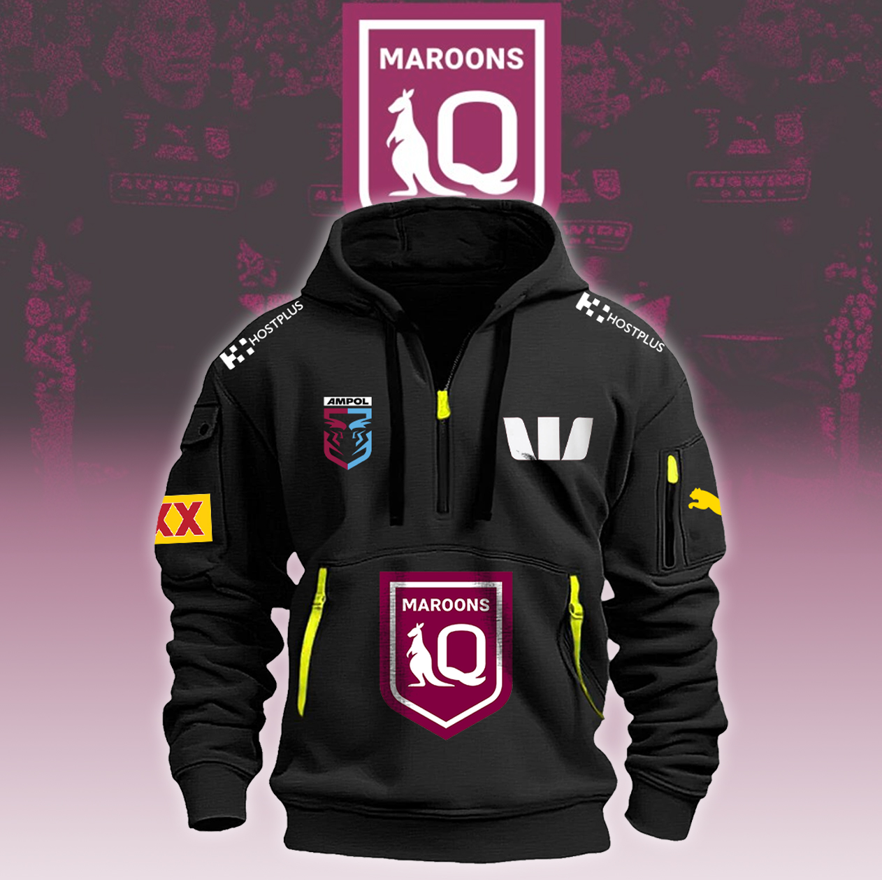Queensland Maroons New Zip Hoodie