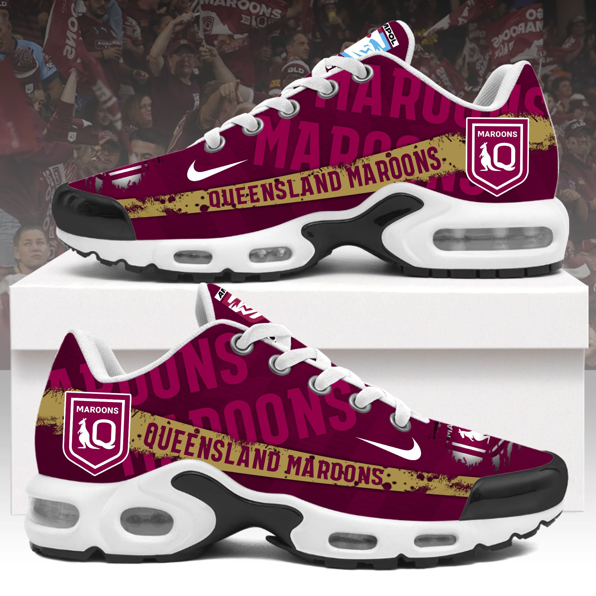 Queensland Maroons Personalized Shoes