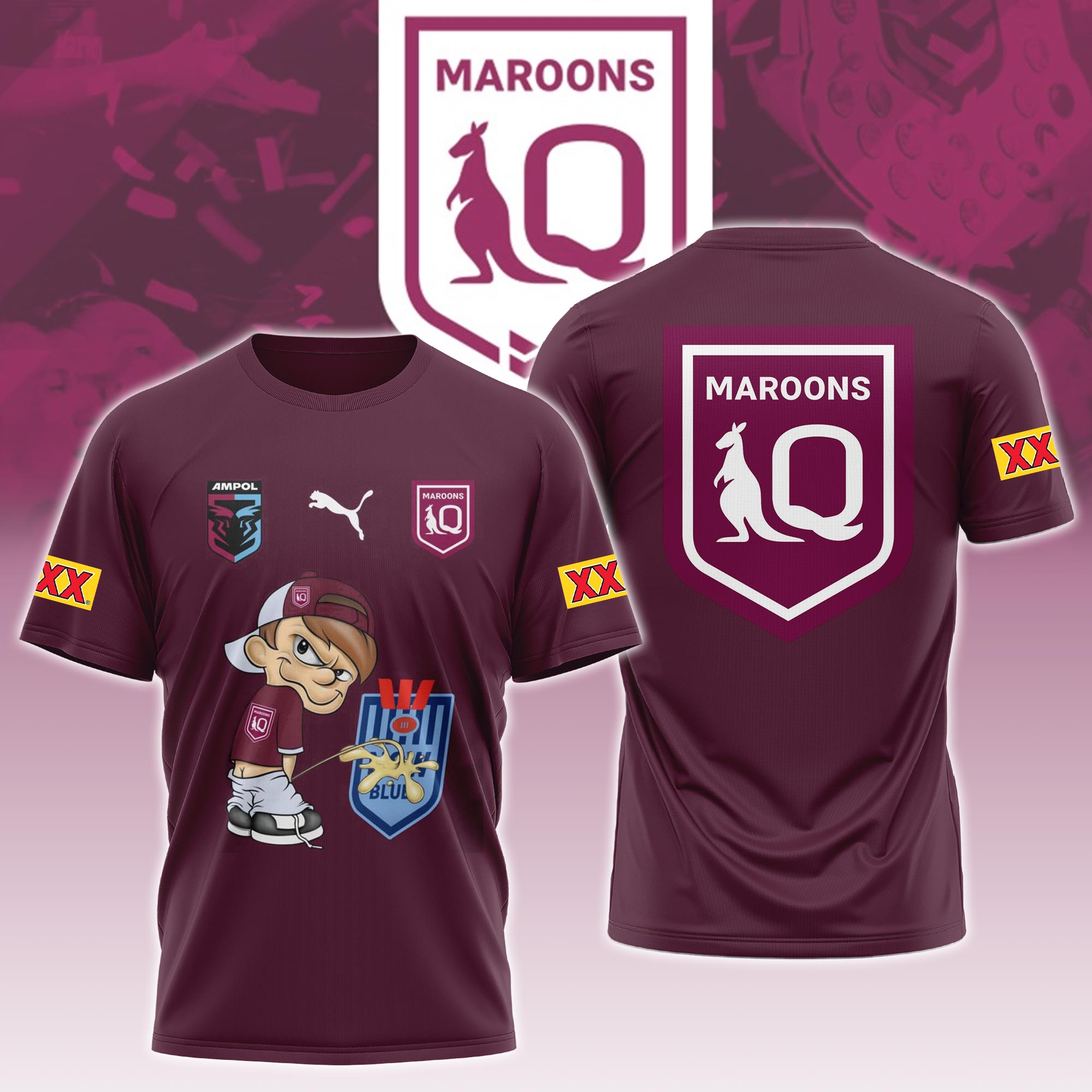 Queensland Maroons Tee
