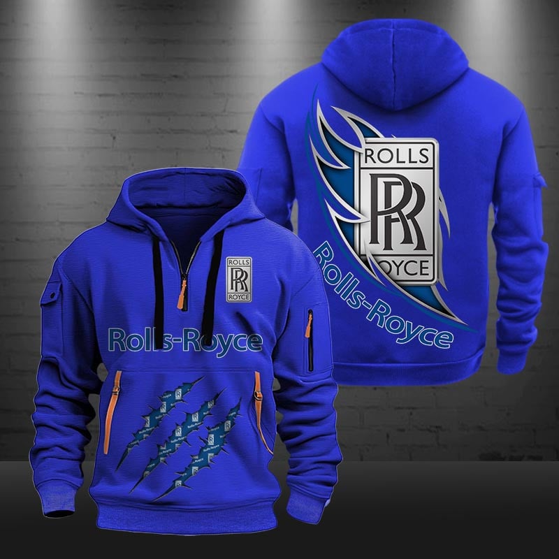 Rolls Royce New Zip Hoodie 0476 Multicolor