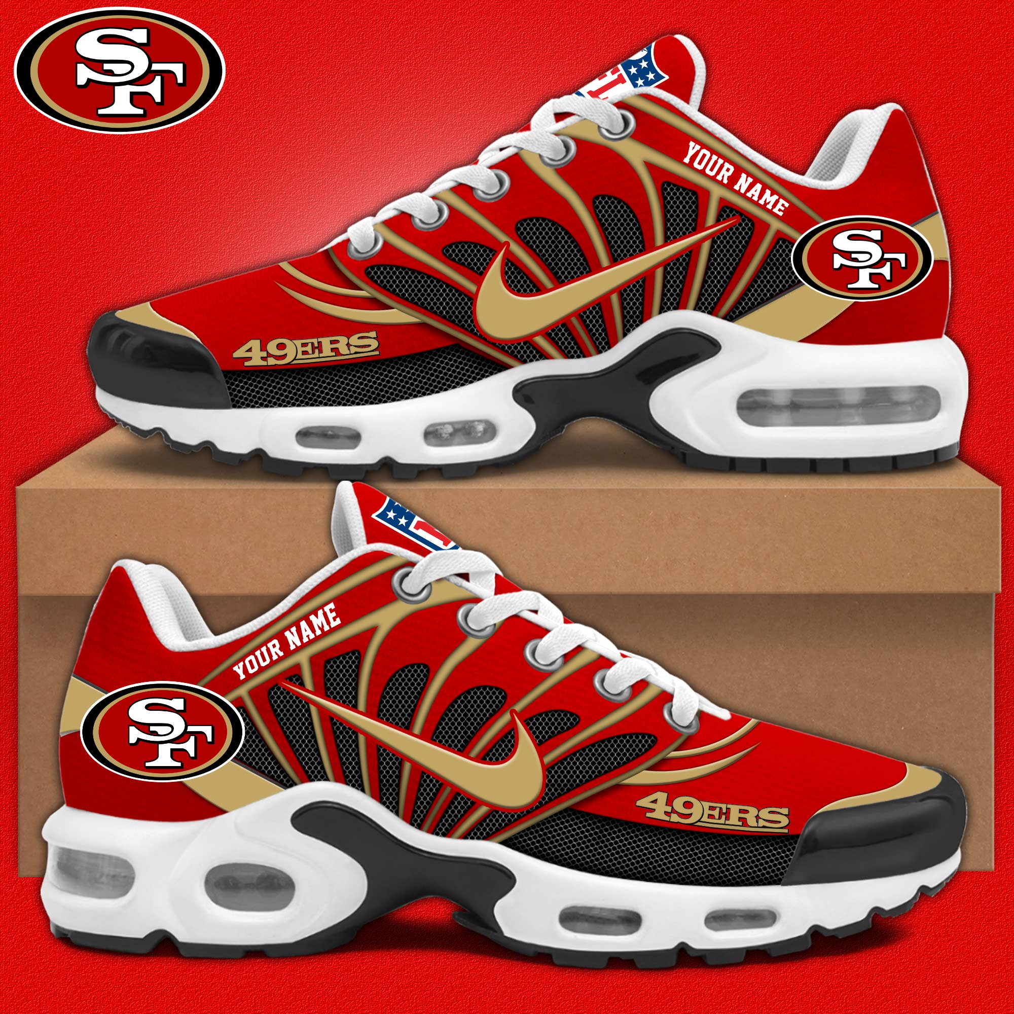 San Francisco 49er Sneakers 2024