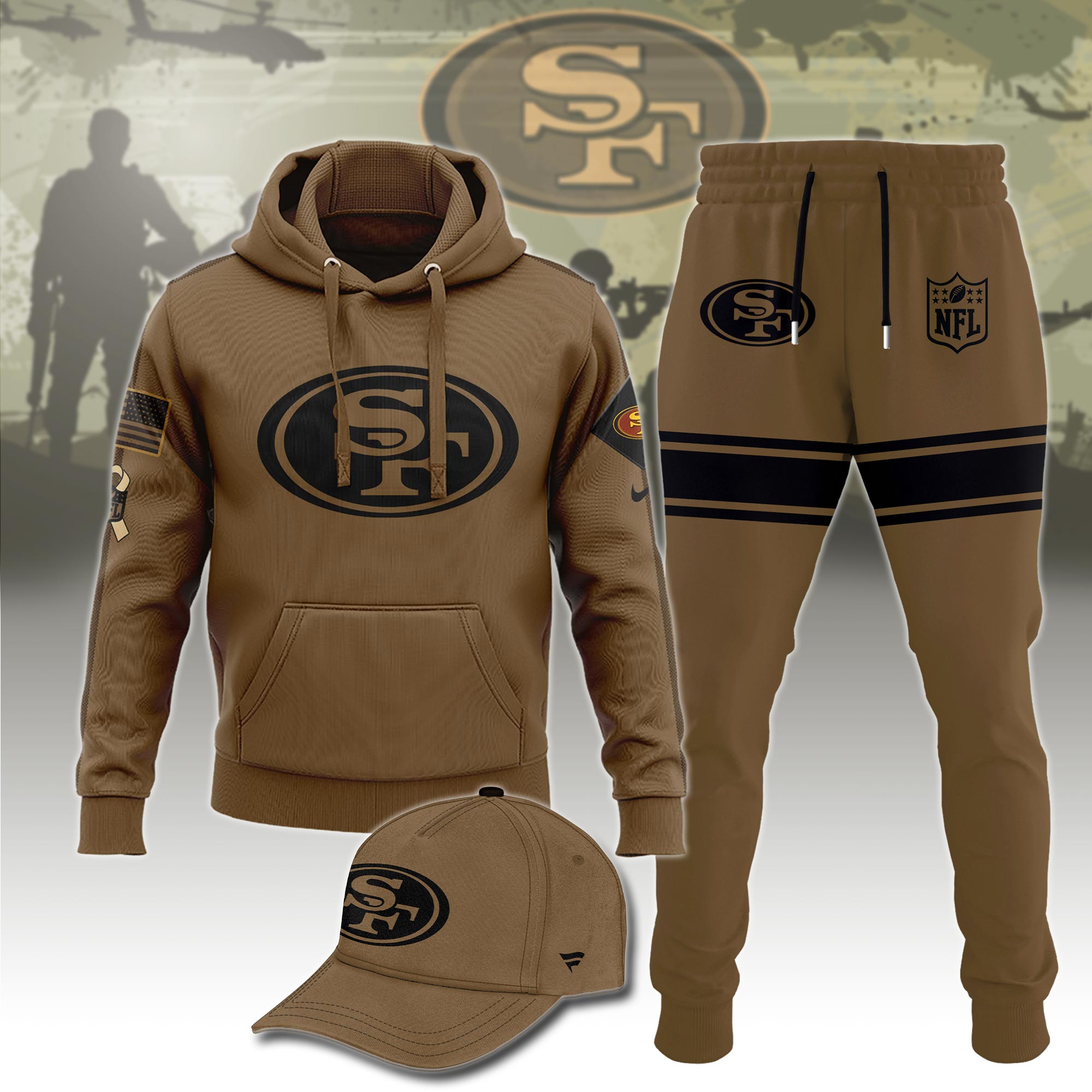 San Francisco 49er Veterans Hoodie