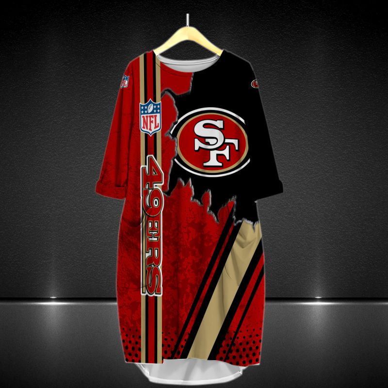 San Francisco 49ers All Over Print Caftan3705