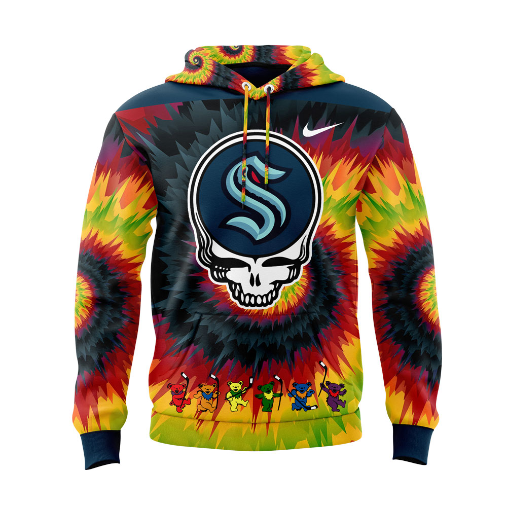 Seattle Kraken Grateful Dead Night Hoodie