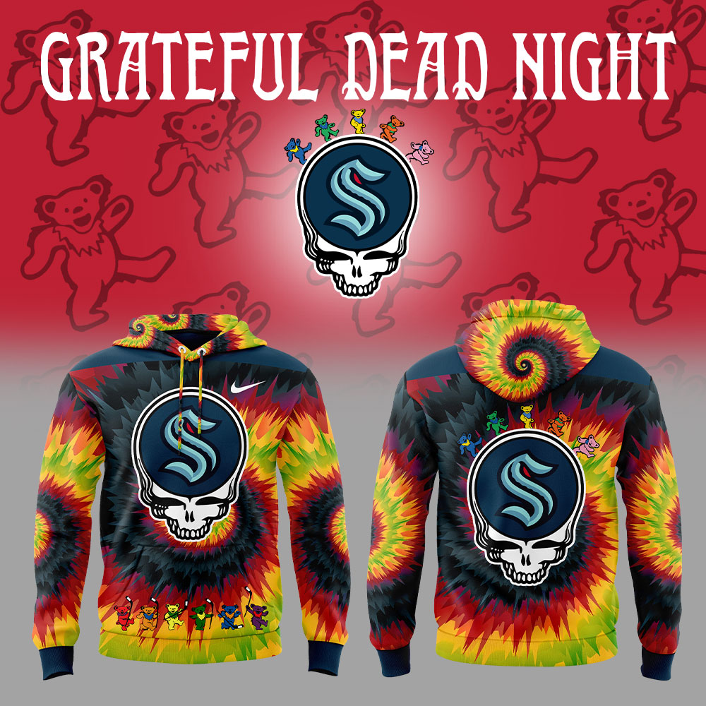 Seattle Kraken Grateful Dead Night Hoodie