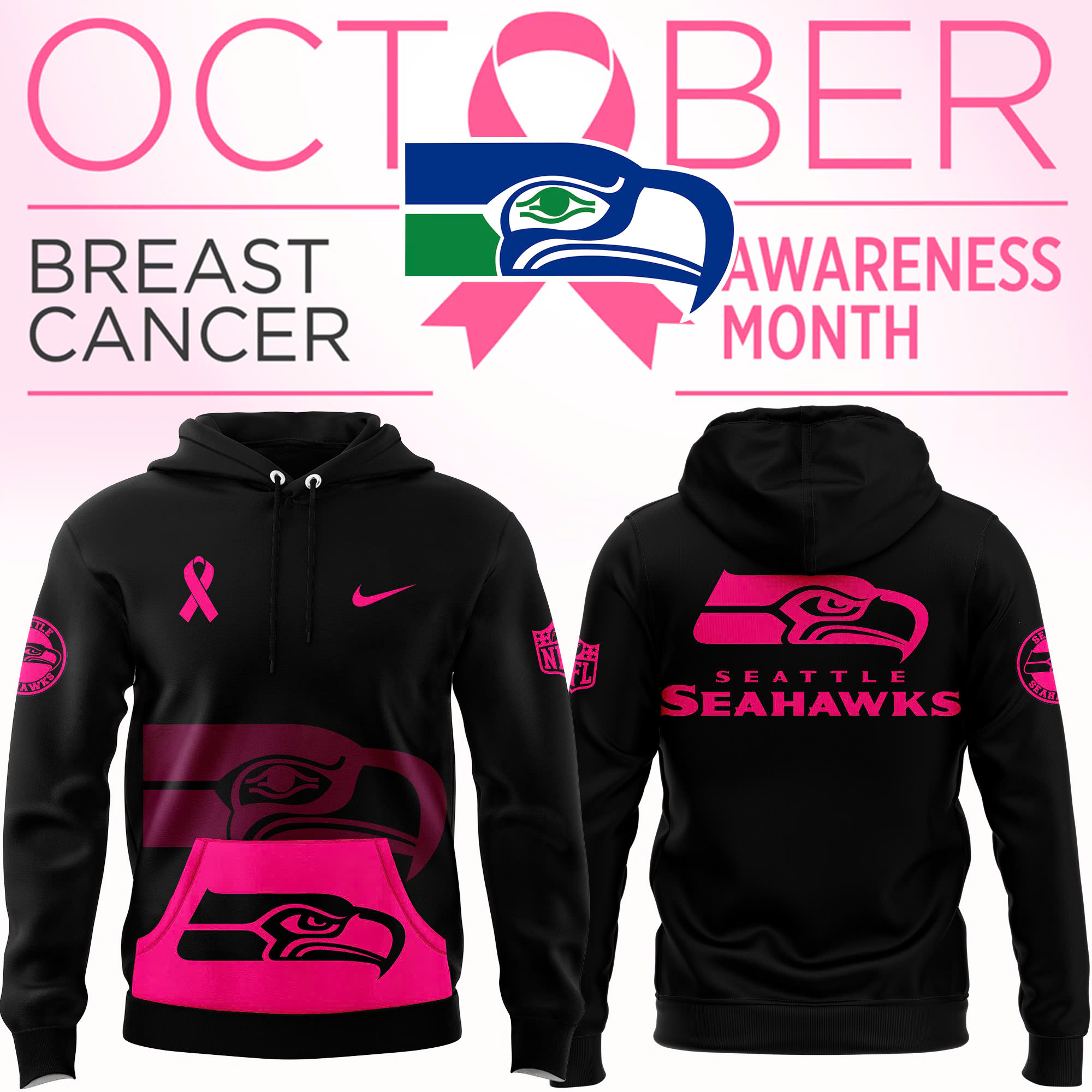 Seattle Seahawks Crucial Catch Club Pullover Hoodie
