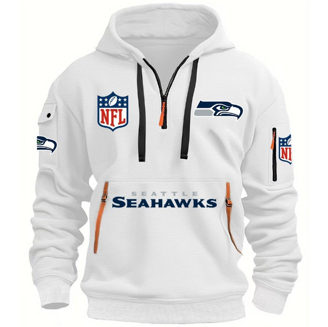 Seattle Seahawks - HOODIE HALF ZIPPER - QTA405111359