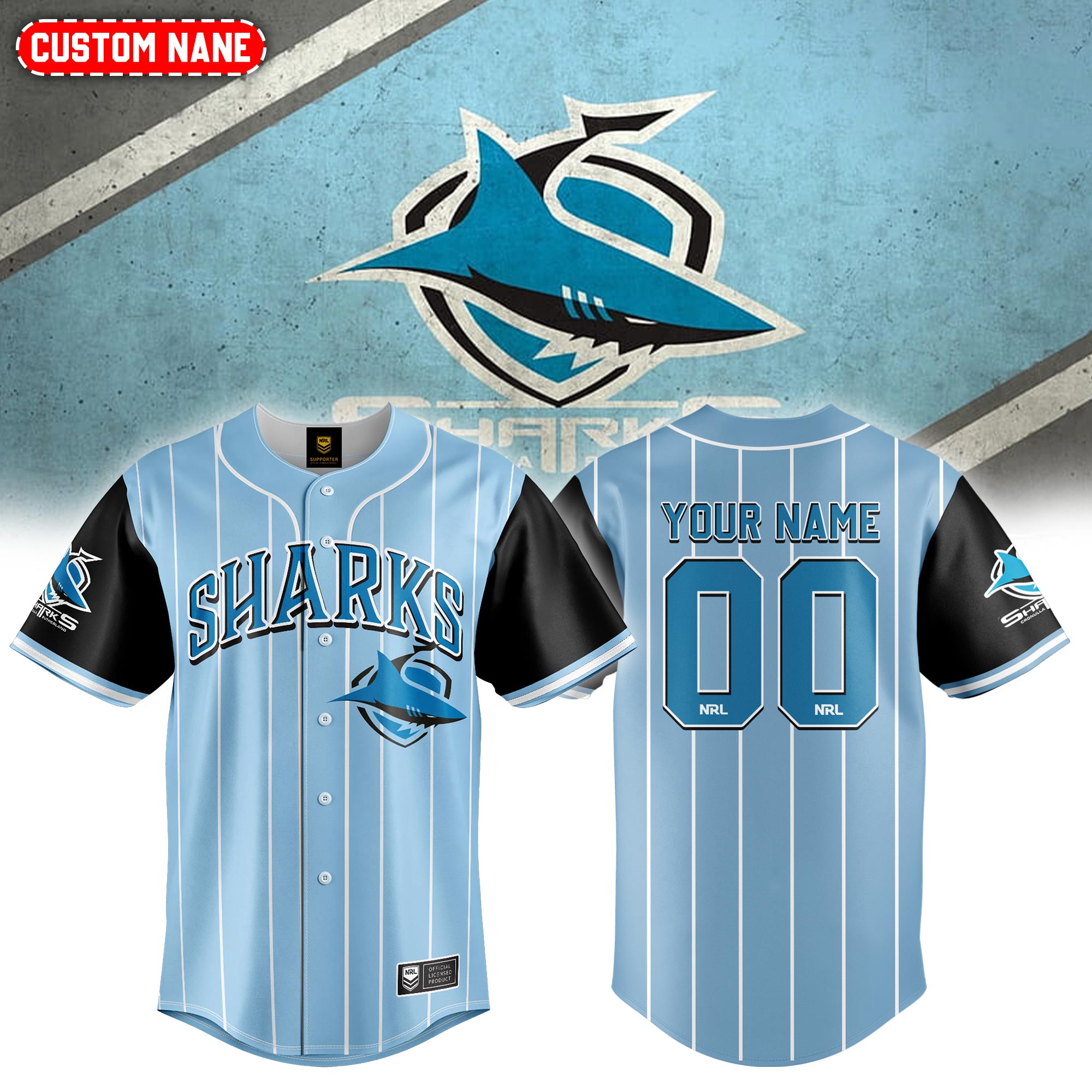 Sharks    Jersey Baseball  s