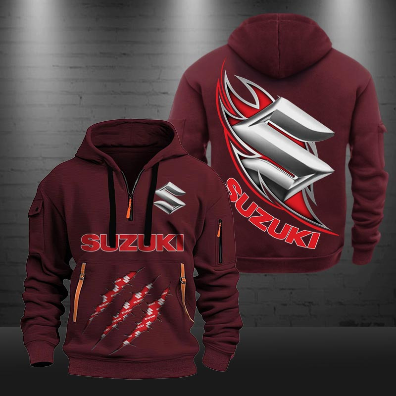 Suzuki New Zip Hoodie 0485 Multicolor