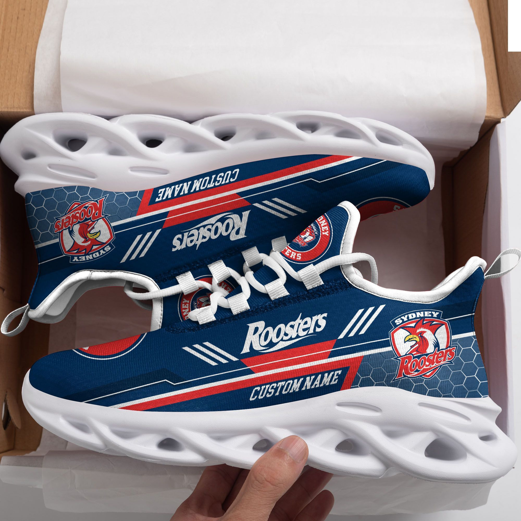 Sydney Roosters Custom Personalized Max Soul Sneakers Shoes