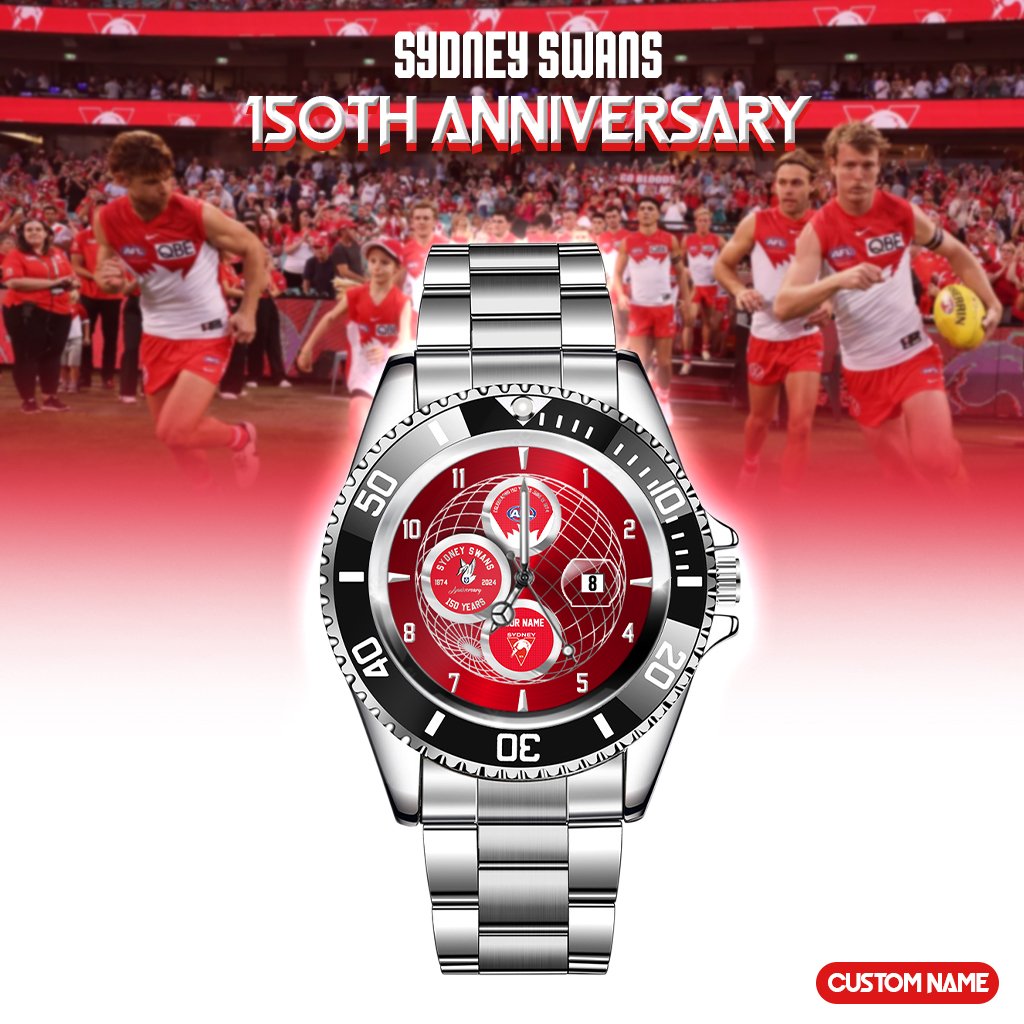 Sydney Swans 150th Year Anniversary Special Watch Silver