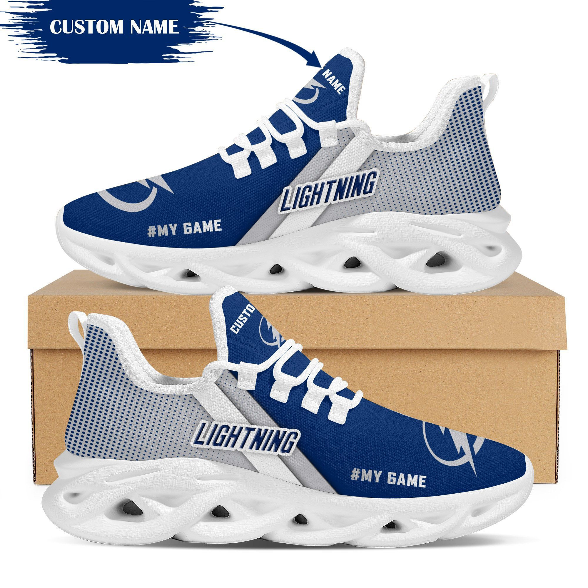 Tampa Bay Lightning Custom Personalized Max Soul Sneakers Shoes