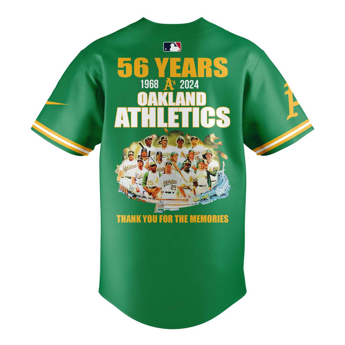 Thank You Fan Oakland Athletics Baseball Jersey