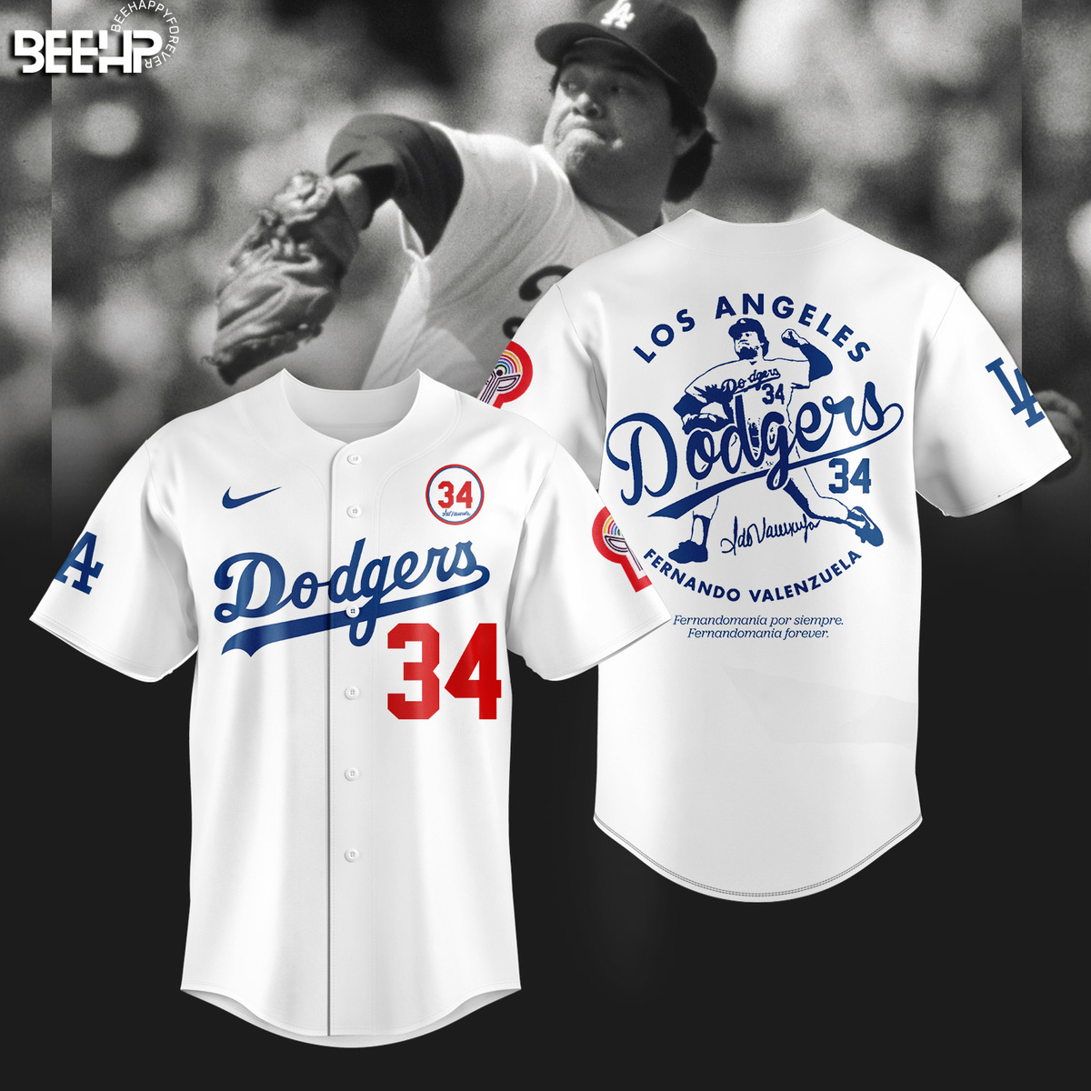 Thank You For The Memories Fernando Valenzuela Baseball Jersey