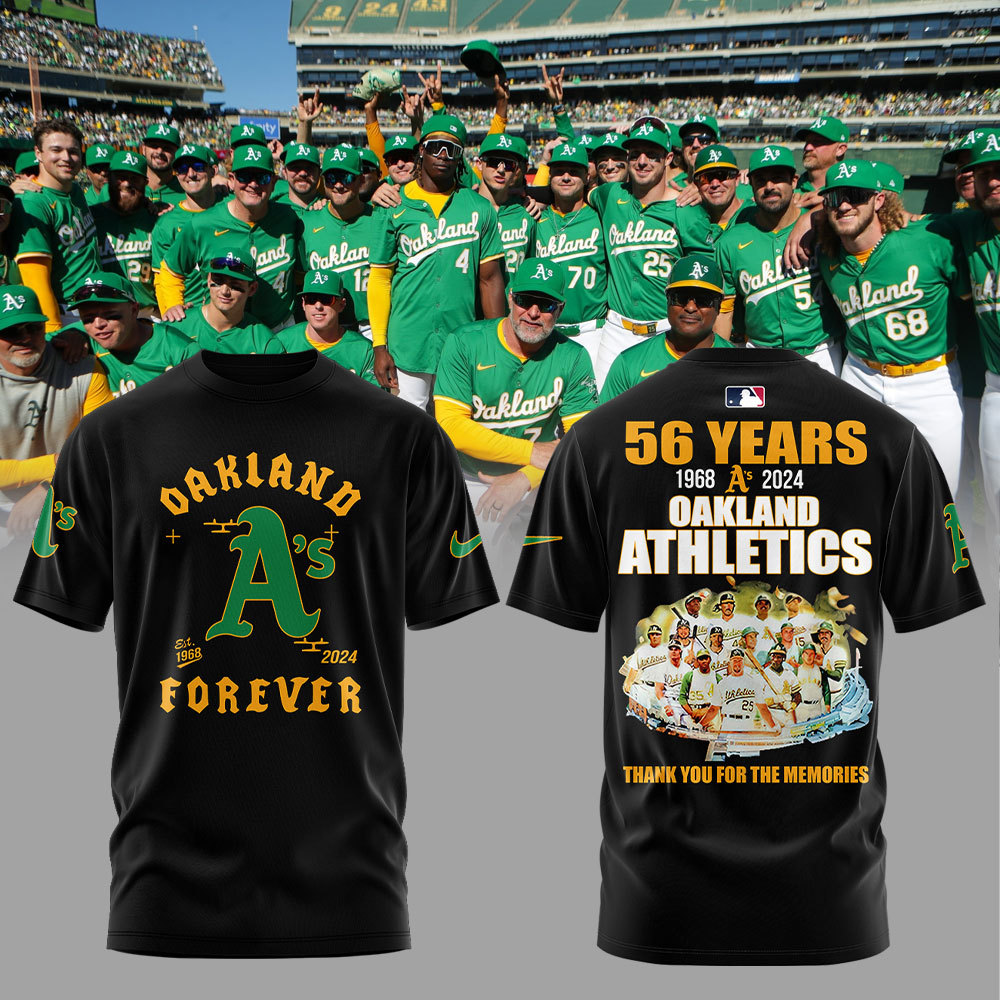 Thank You Oakland Athletics Black Tshirt Set+NT28092403ID10DS11