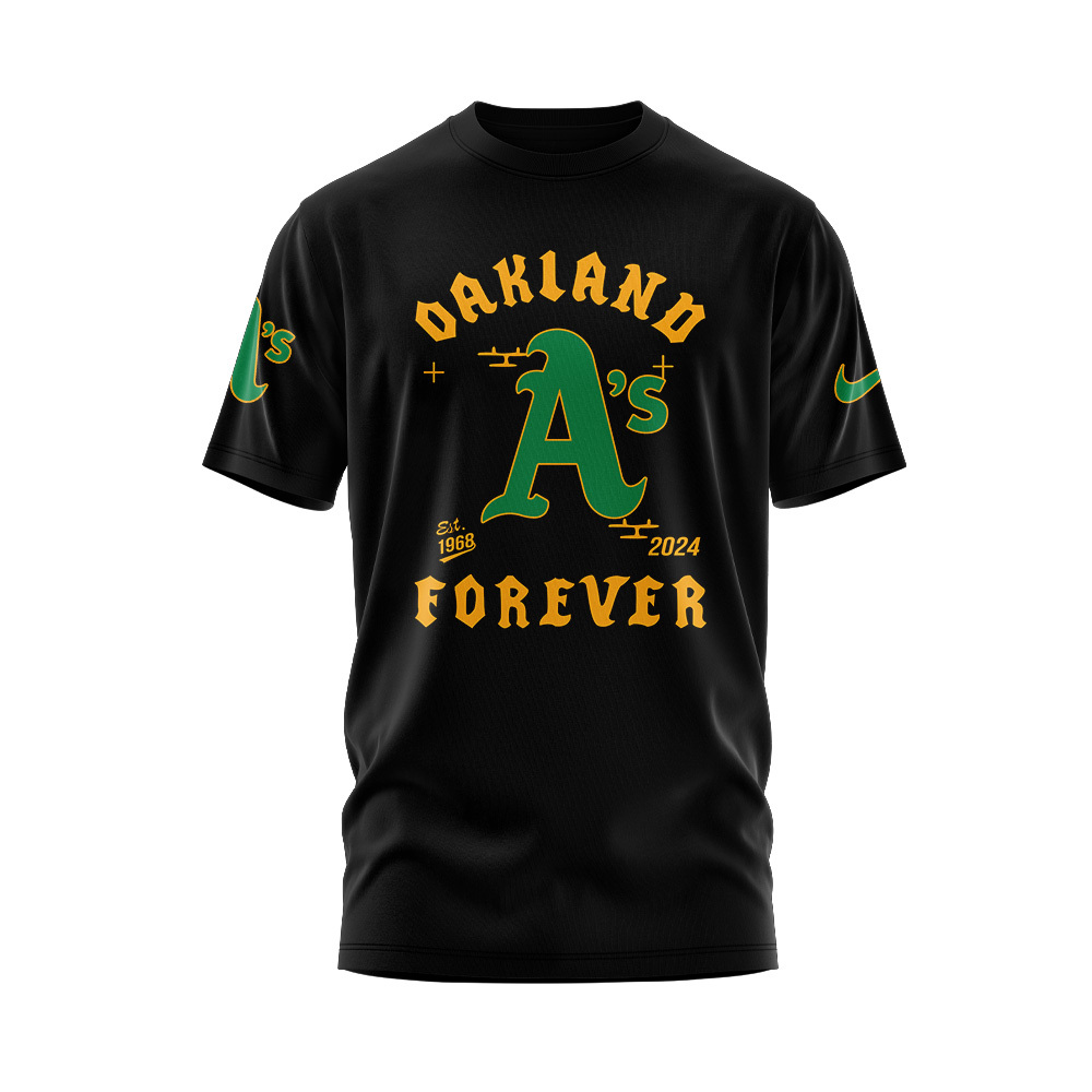 Thank You Oakland Athletics Black Tshirt Set+NT28092403ID10DS11