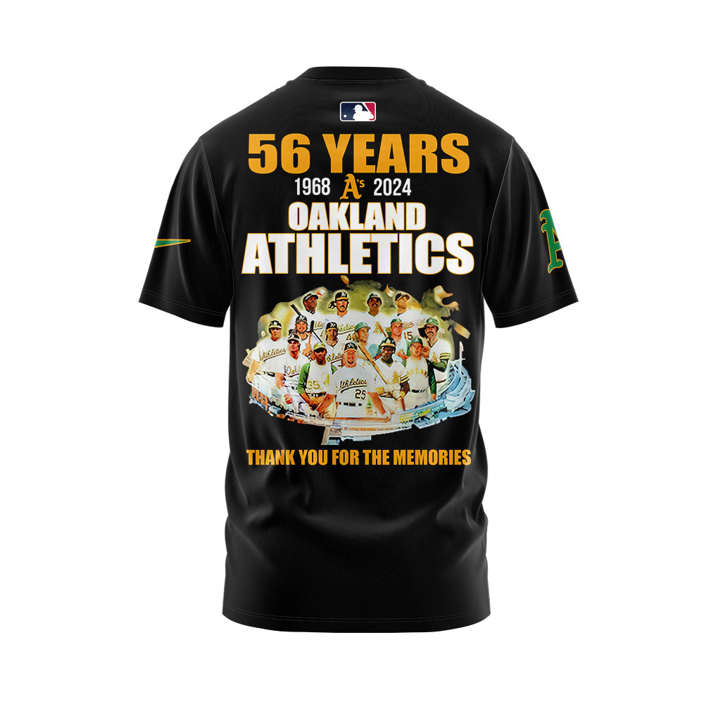 Thank You Oakland Athletics Black Tshirt Set+NT28092403ID10DS11
