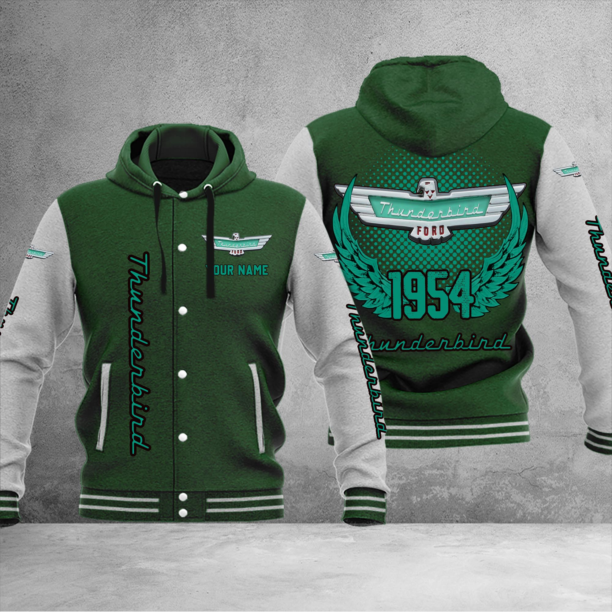 Thunderbird DMHJ1087 Baseball Jacket Multicolor