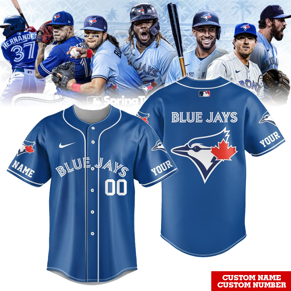 Toronto Blue Jays Baseball Jersey Custom Number And Name Trending  Unisex
