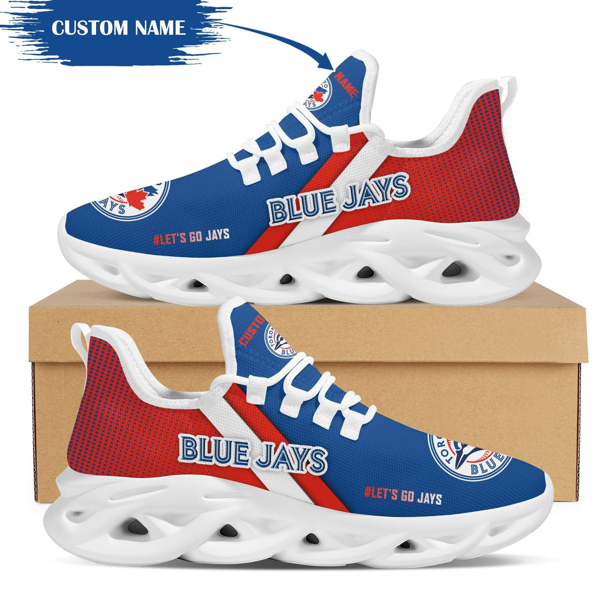 Toronto Blue Jays Custom Personalized Max Soul Sneakers Shoes
