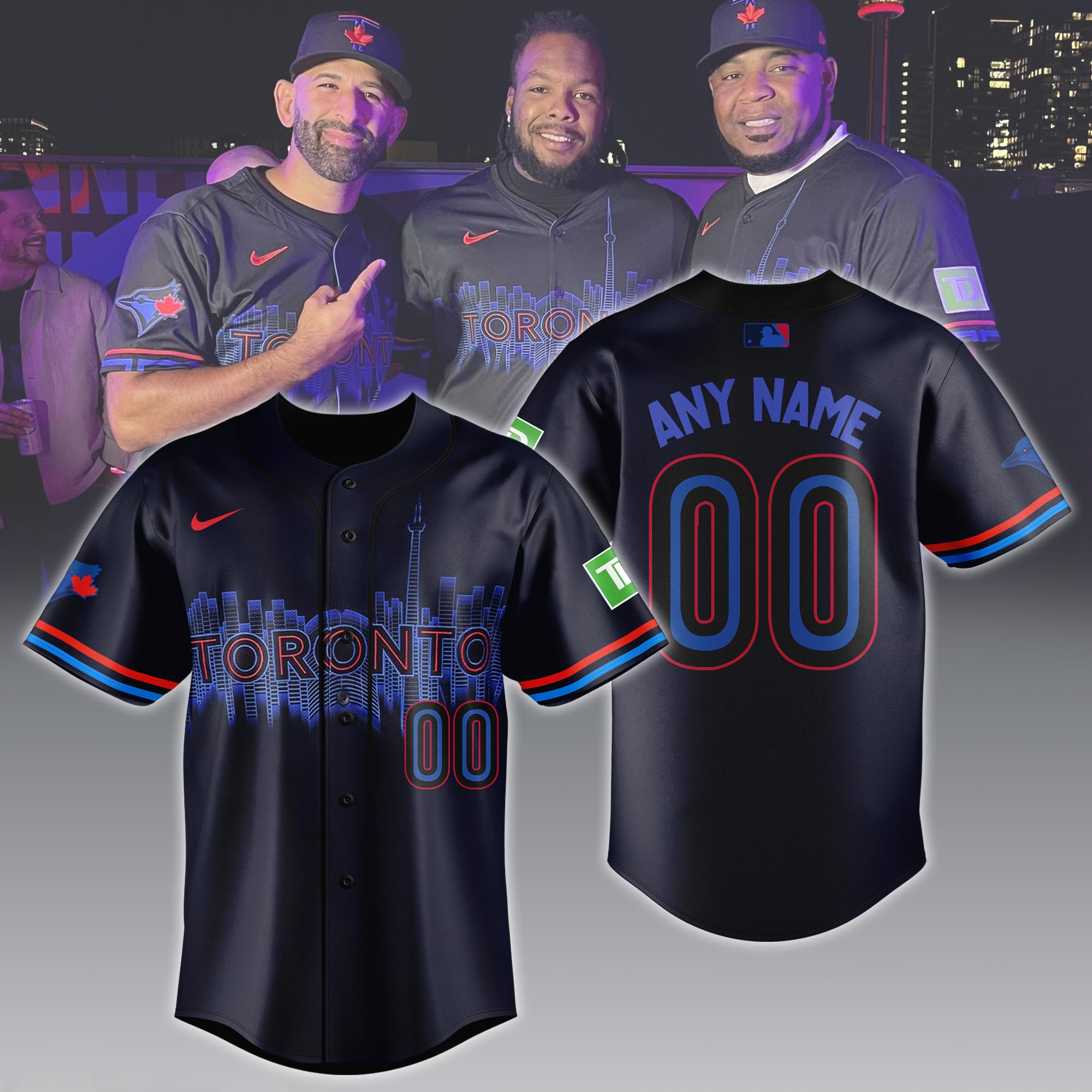 Toronto Blue Jays   Navy  City Connect Limited Jersey Custom