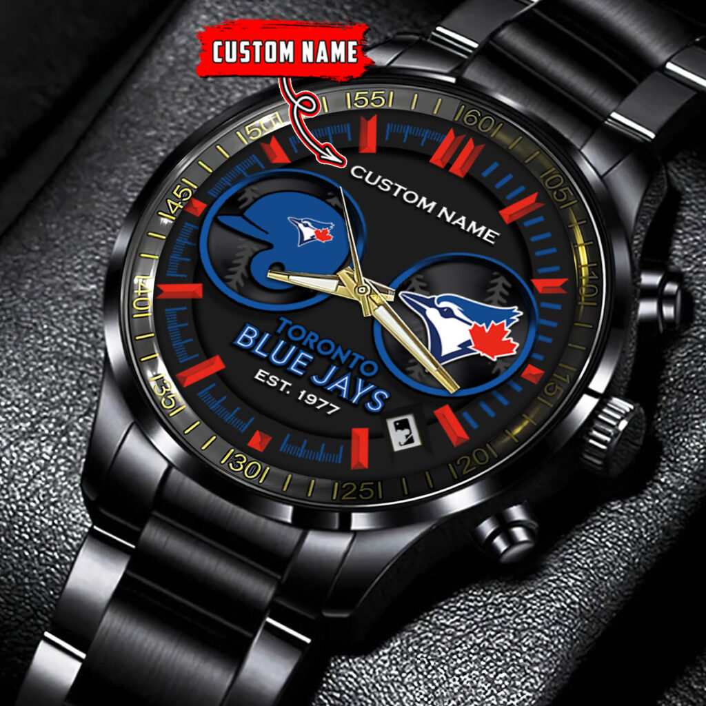 Toronto Blue Jays Watch Black Fashion Watch Baseball Game