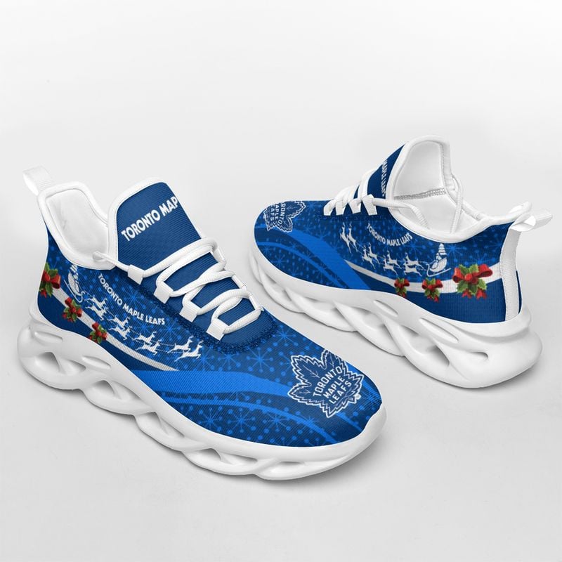 Toronto Maple Leafs Christmas Pattern Max Soul Shoes NLA031367