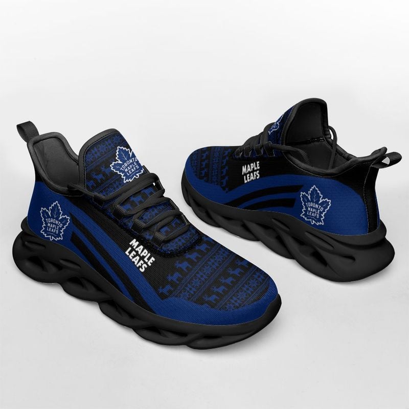 Toronto Maple Leafs Christmast Pattern Max Soul Shoes NLA033467