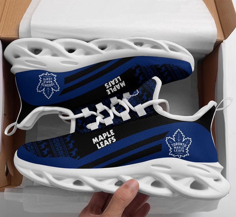 Toronto Maple Leafs Christmast Pattern Max Soul Shoes NLA033467