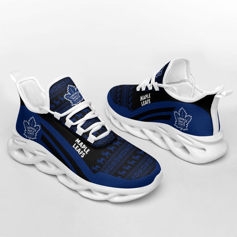 Toronto Maple Leafs Christmast Pattern Max Soul Shoes NLA033467
